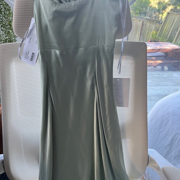 Shona Joy Felicity Lace Up Midi Dress in Thyme - Picture 6 of 8